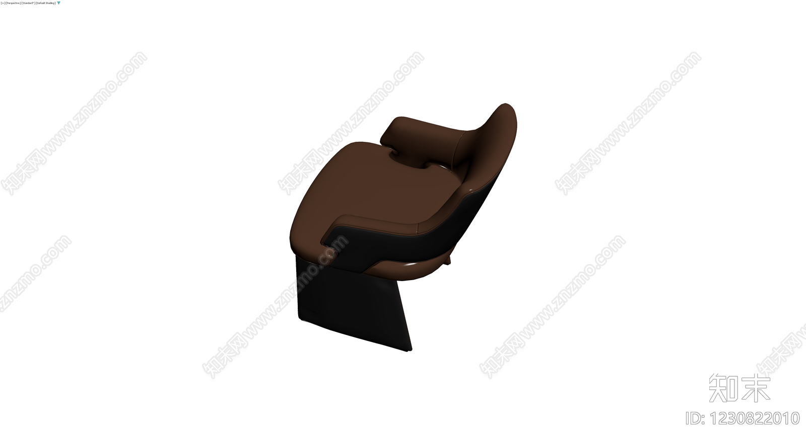 现代风格棕色单人扶手椅3D模型下载【ID:1230822010】