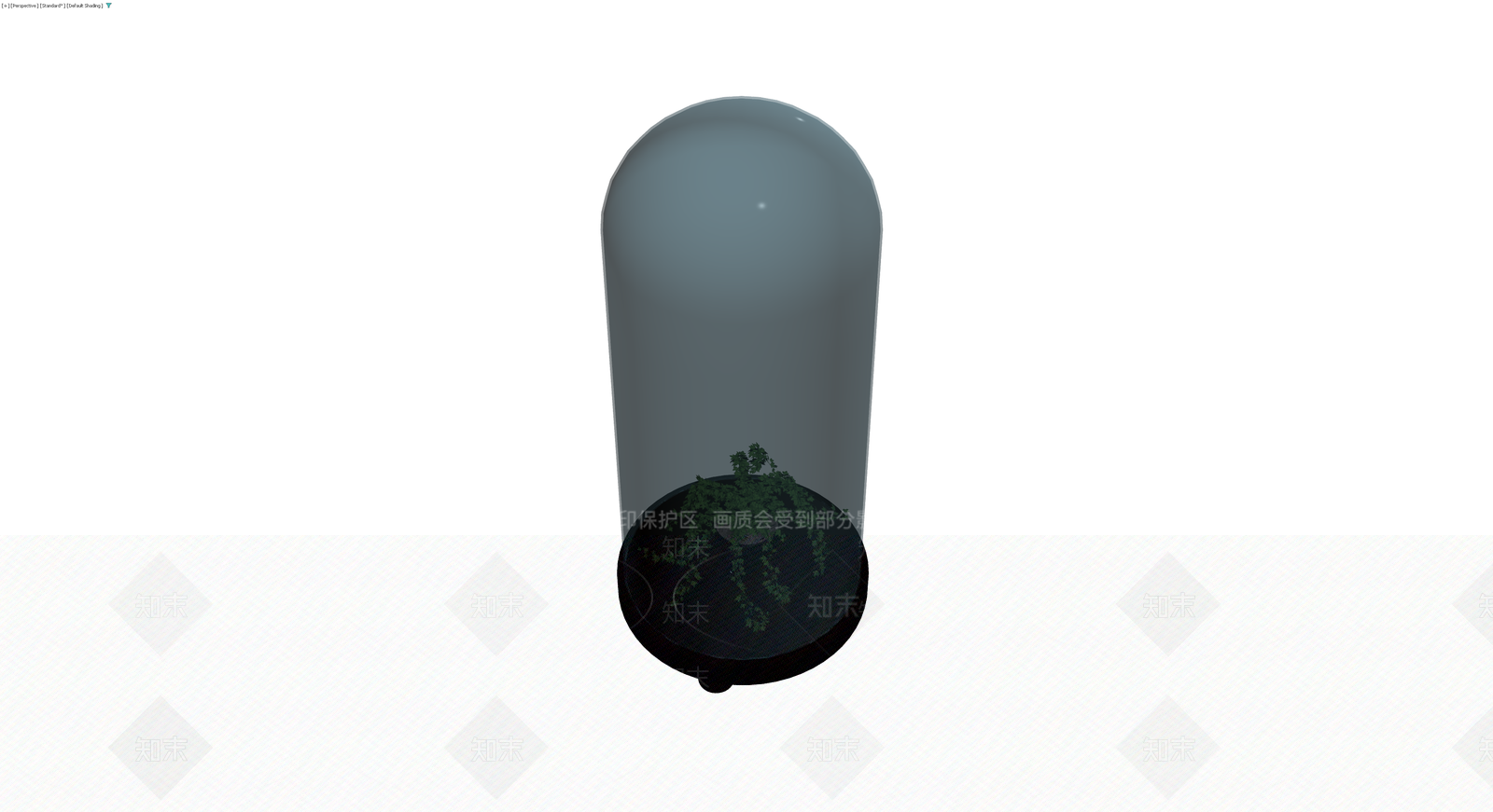 玻璃罩盆栽植物3D模型下载【ID:1230377925】
