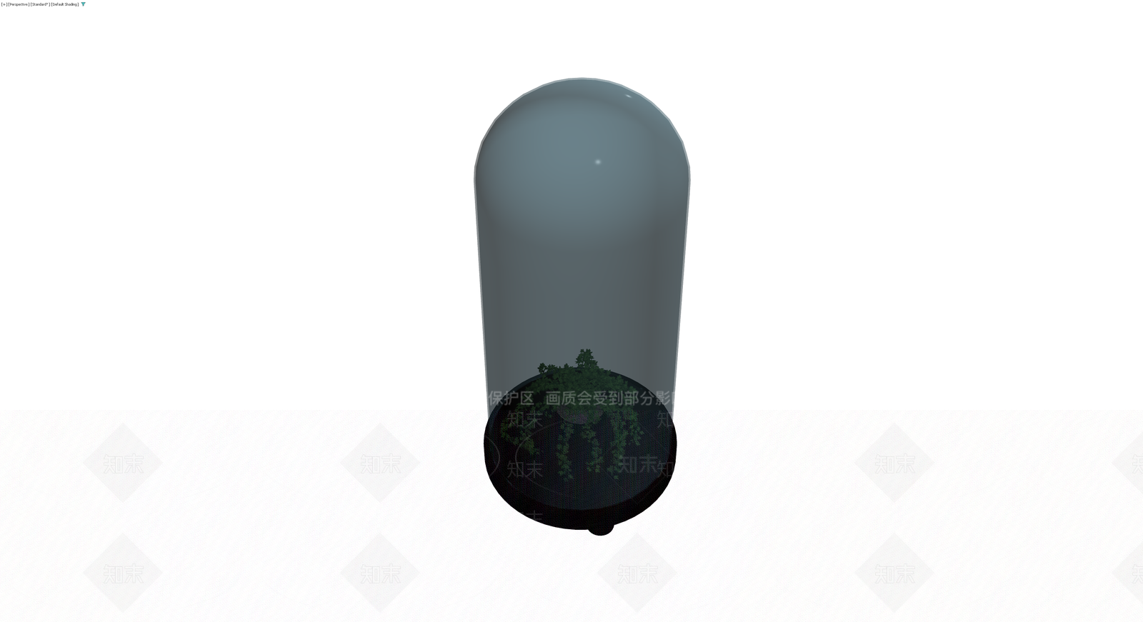 玻璃罩盆栽植物3D模型下载【ID:1230377925】