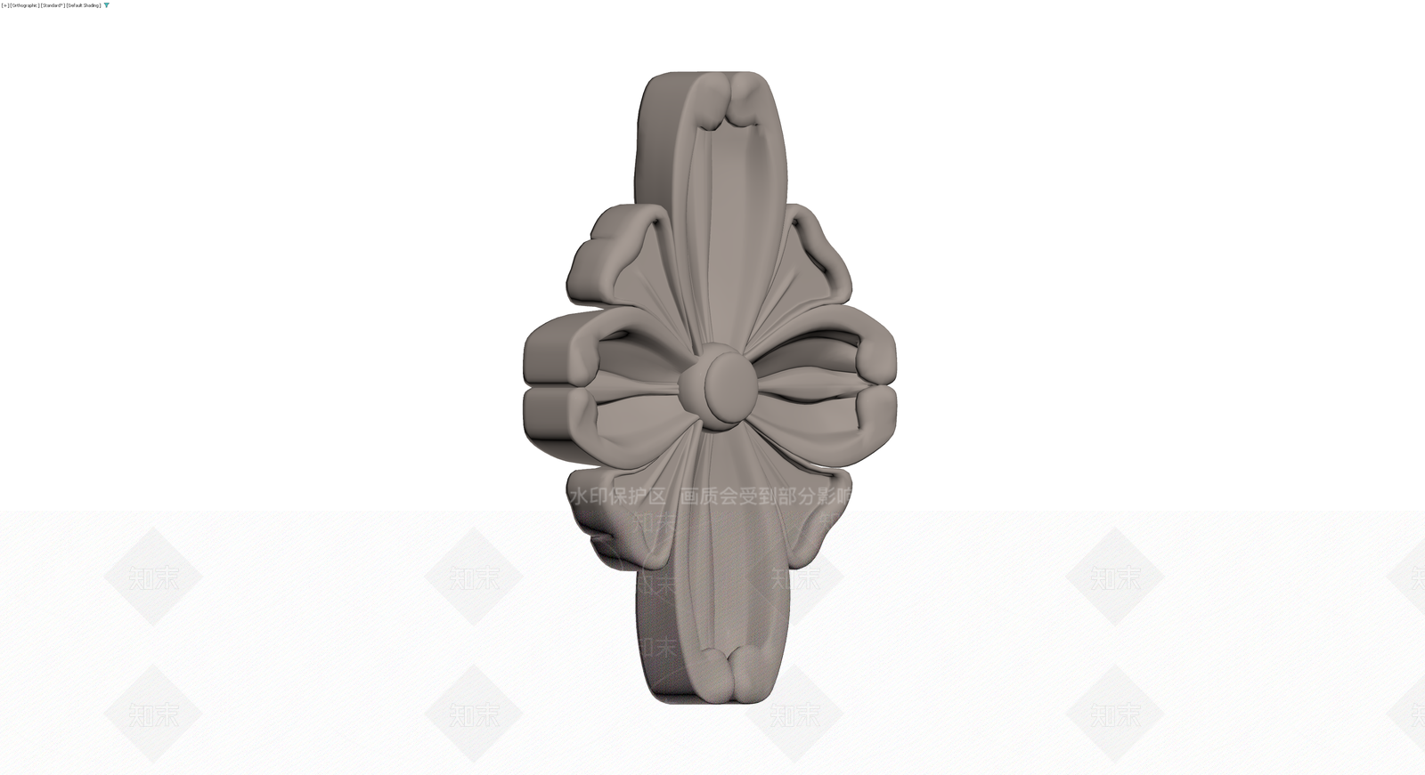 蝴蝶结造型装饰摆件3D模型下载【ID:1230338451】