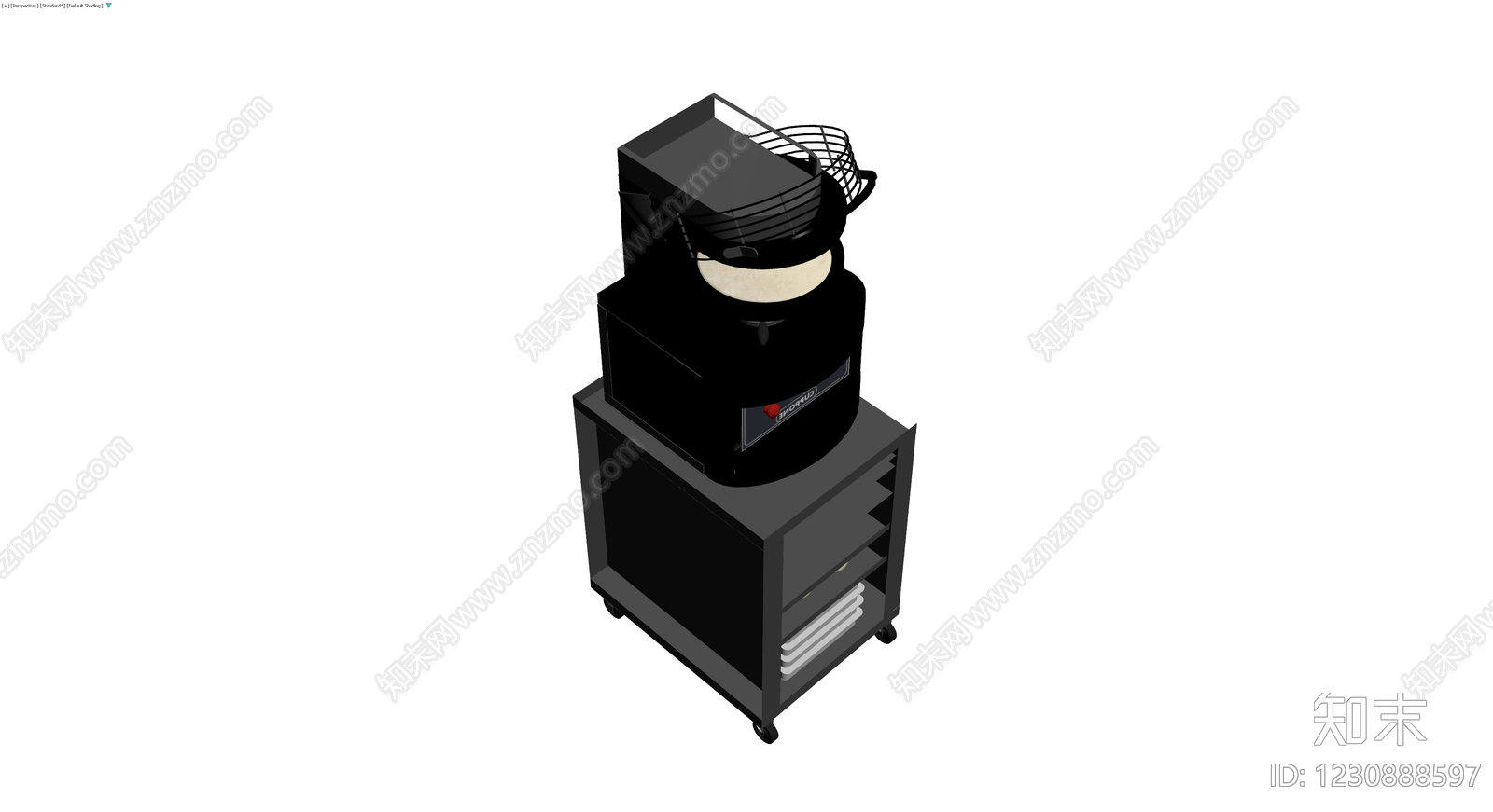 商用披萨面团机带柜3D模型下载【ID:1230888597】
