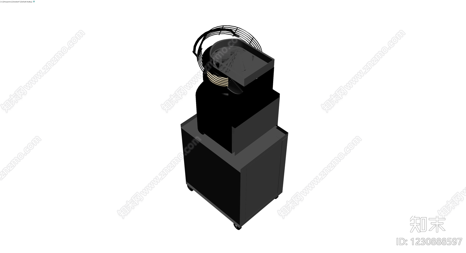 商用披萨面团机带柜3D模型下载【ID:1230888597】