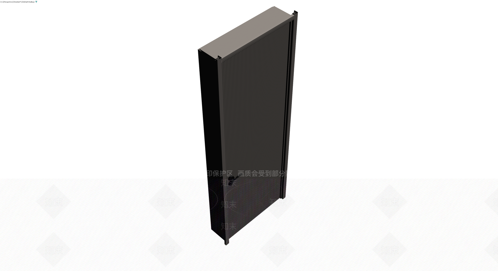 灰色竖纹成品门体3D模型下载【ID:1229882320】