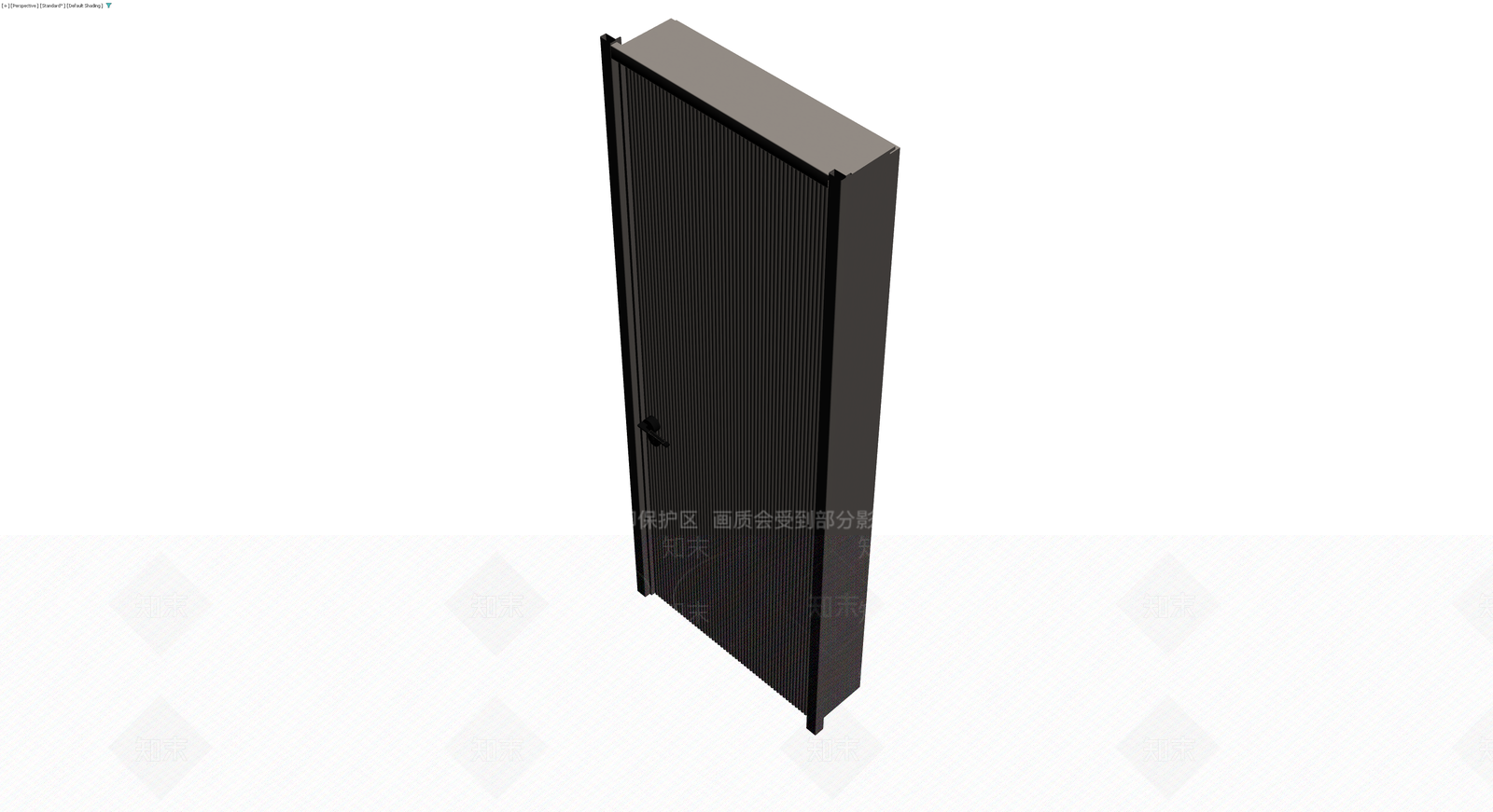 灰色竖纹成品门体3D模型下载【ID:1229882320】