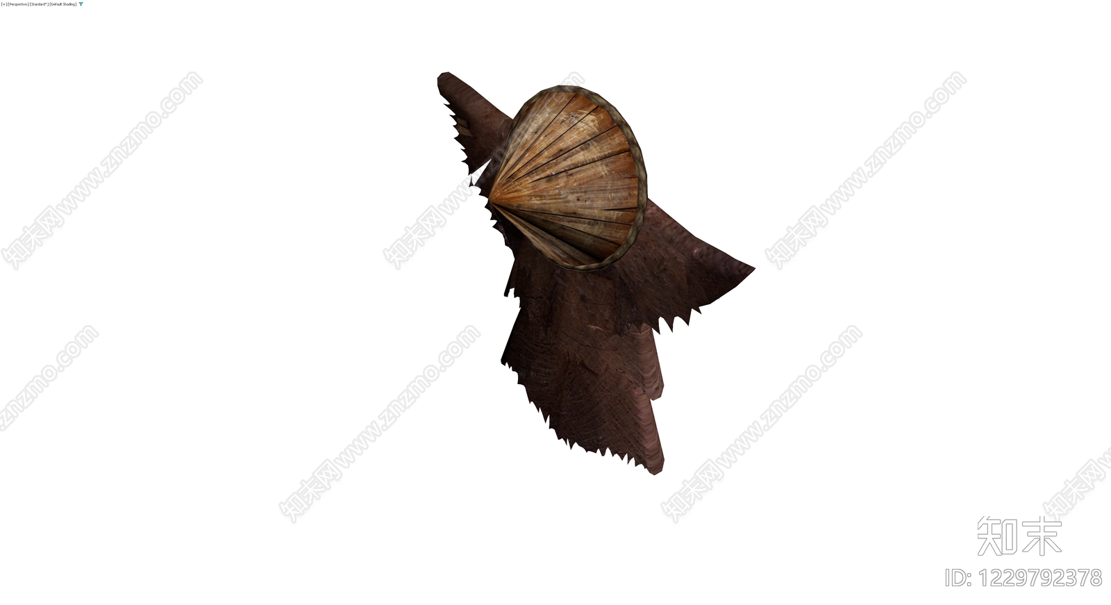 斗笠蓑衣组合模型3D模型下载【ID:1229792378】