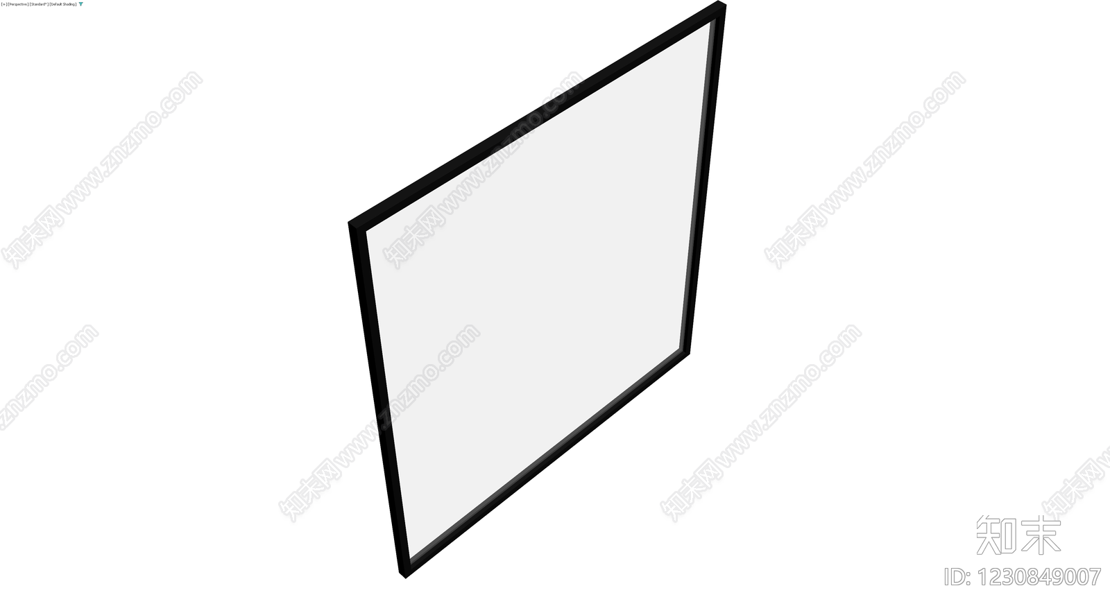 黑白边框白板3D模型下载【ID:1230849007】