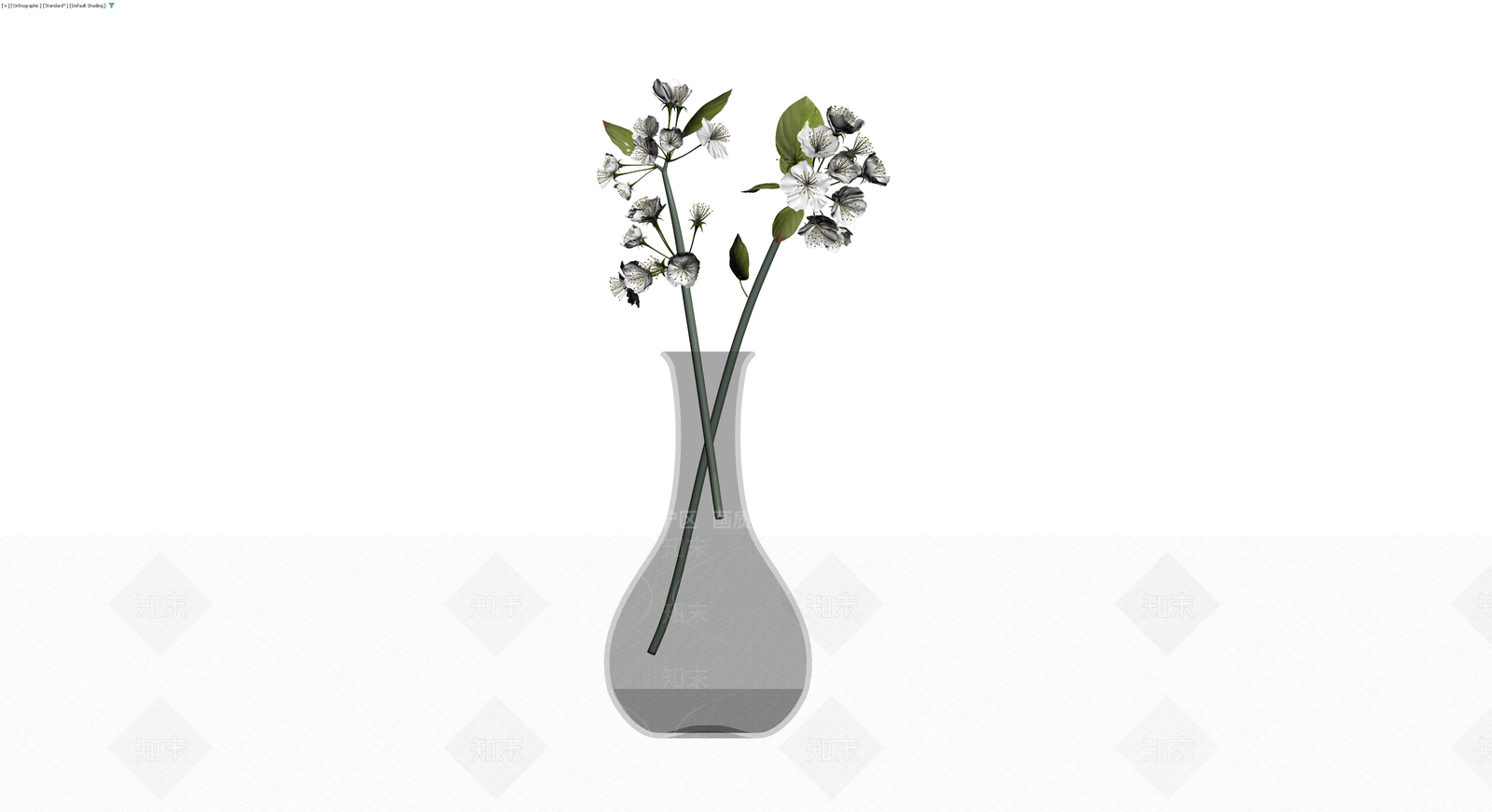 插花花瓶组合3D模型下载【ID:1230169903】