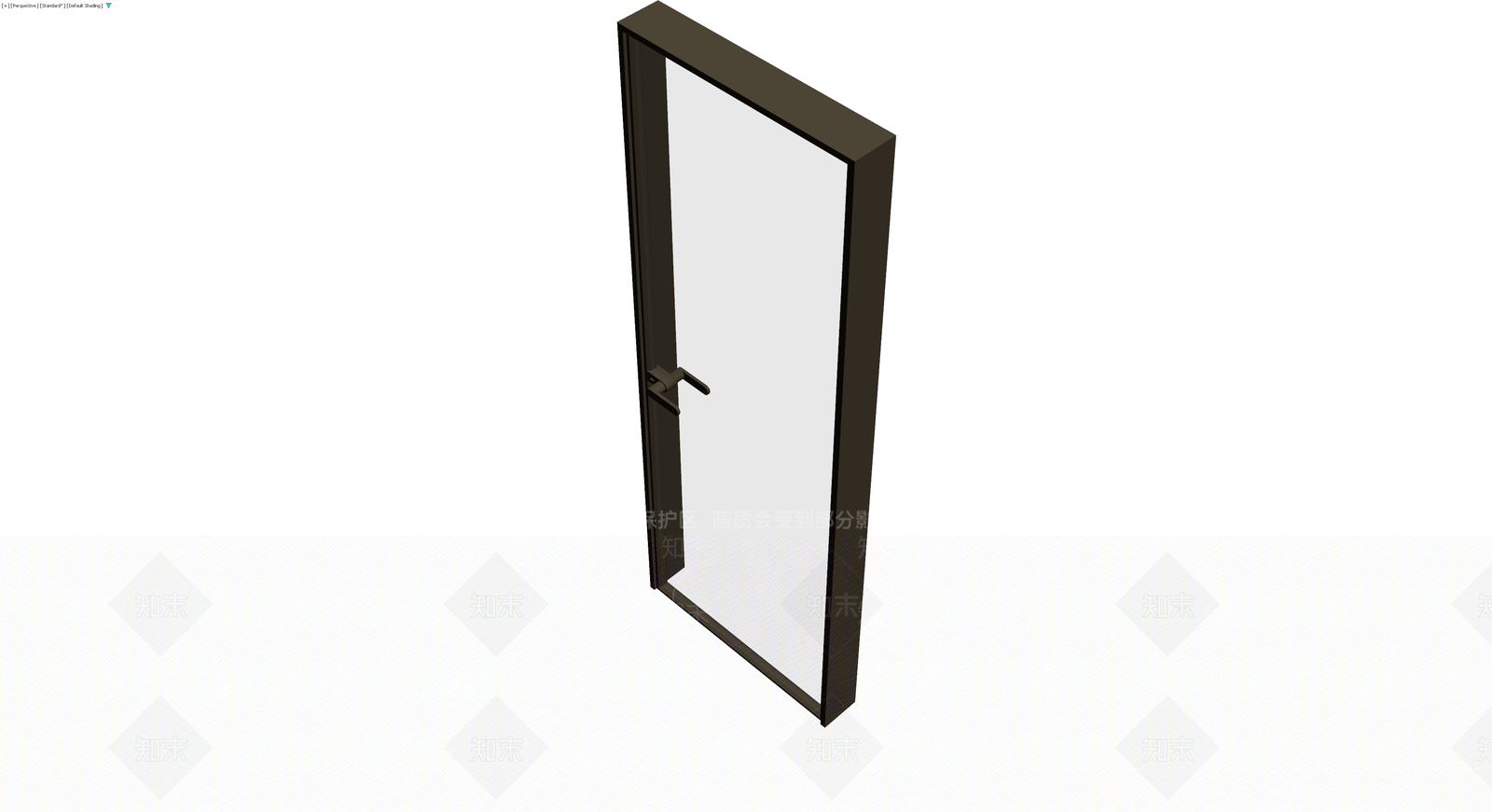 深色现代风格成品门3D模型下载【ID:1230585021】