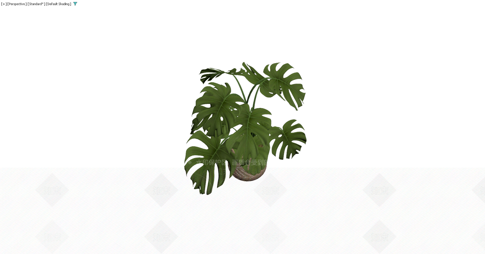 编织盆龟背竹盆栽3D模型下载【ID:1229589114】