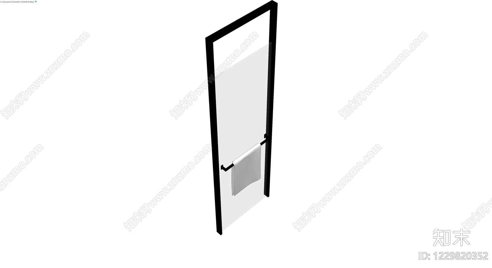 黑色边框淋浴隔断3D模型下载【ID:1229820352】