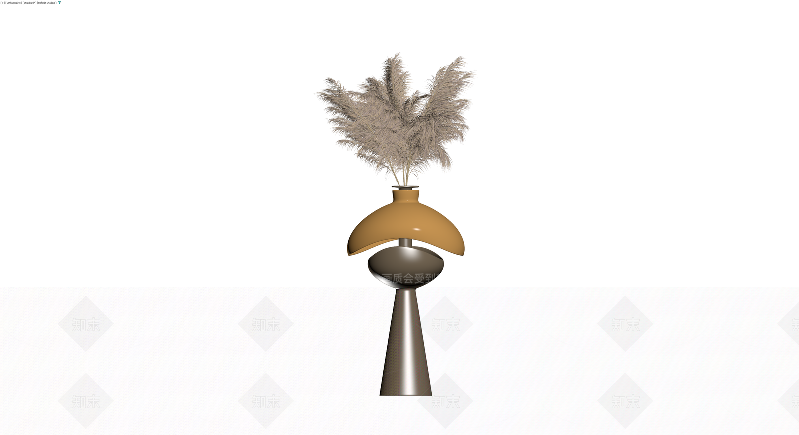 现代风格落地花瓶3D模型下载【ID:1229858110】
