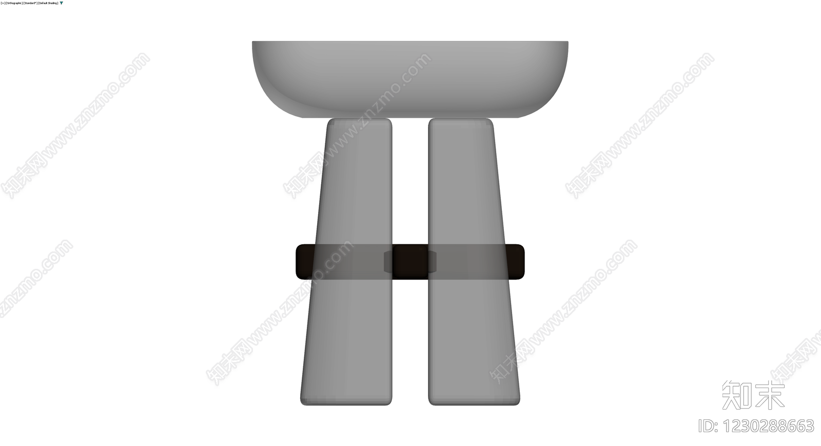 半透明材质凳子模型3D模型下载【ID:1230288663】