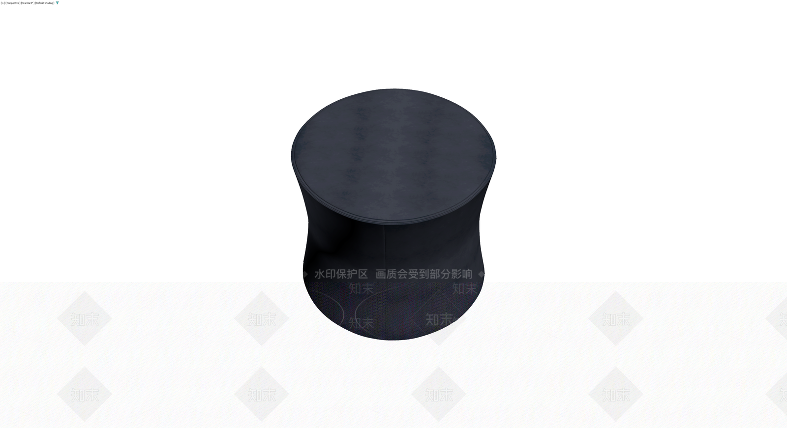 黑色纹理边几/鼓凳3D模型下载【ID:1229886424】