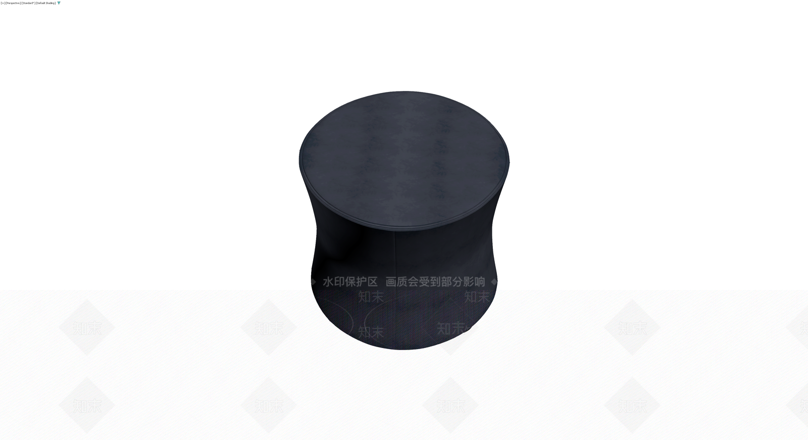 黑色纹理边几/鼓凳3D模型下载【ID:1229886424】