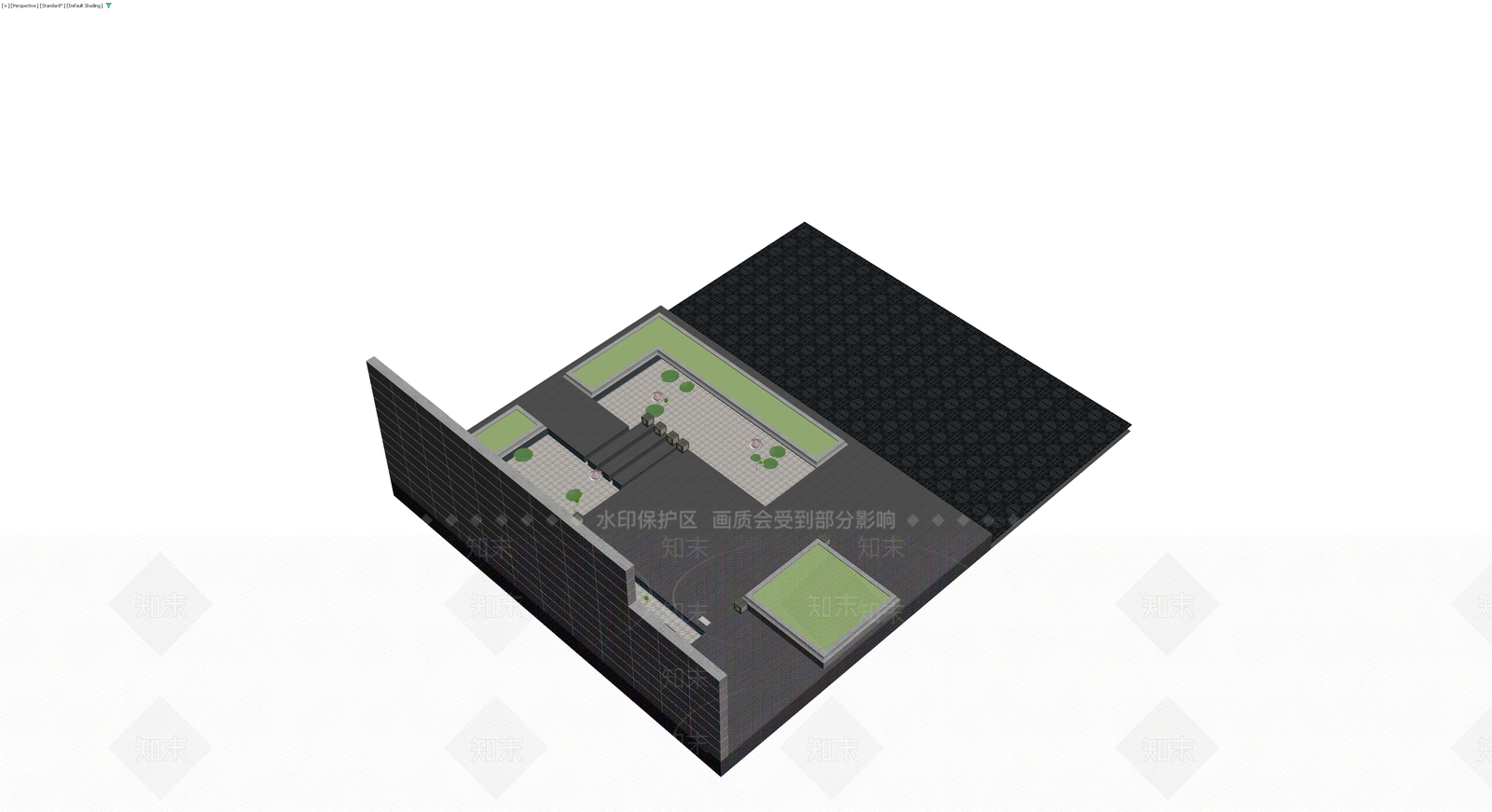 日式庭院景观组合3D模型下载【ID:1230562405】