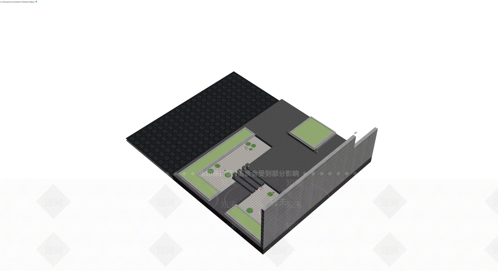 日式庭院景观组合3D模型下载【ID:1230562405】