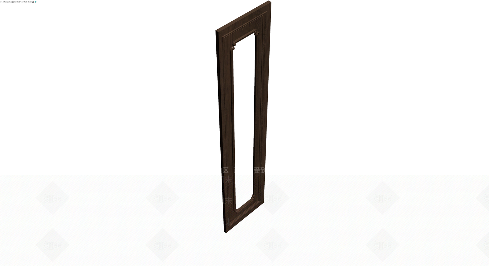 深色木纹长条门板3D模型下载【ID:1230619331】