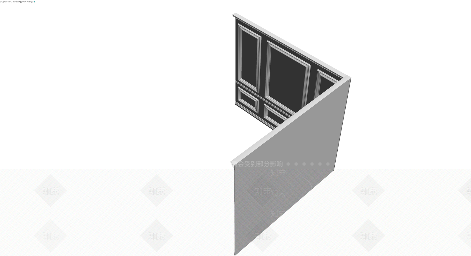 欧式护墙板组合模型3D模型下载【ID:1229934232】