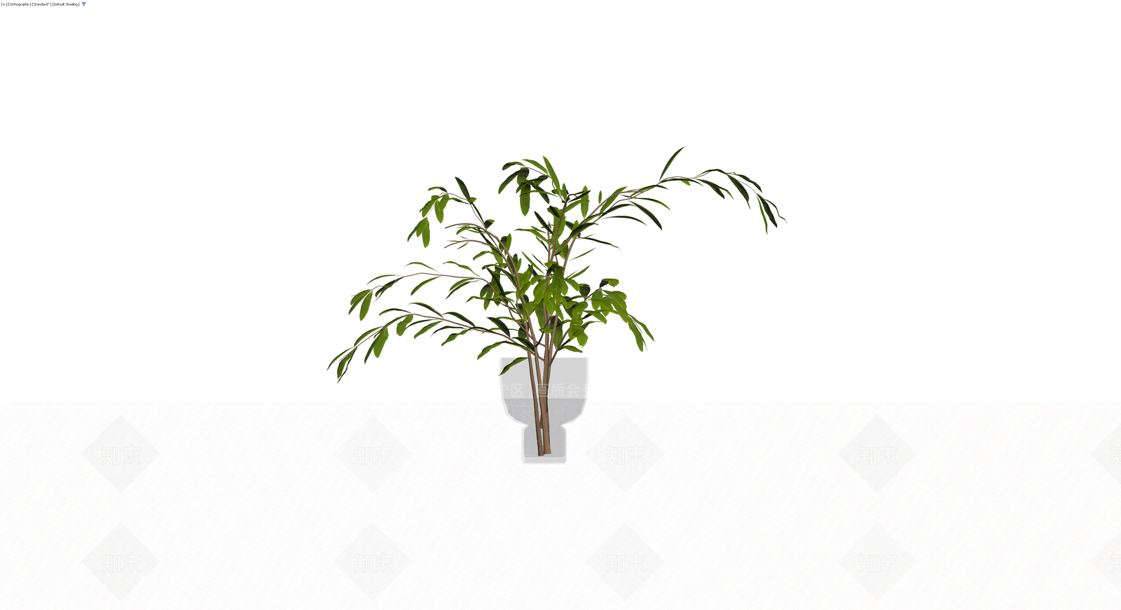 带盆绿植盆栽模型3D模型下载【ID:1229672036】