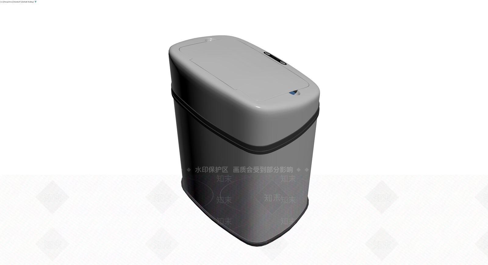 灰色智能感应垃圾桶3D模型下载【ID:1230165068】