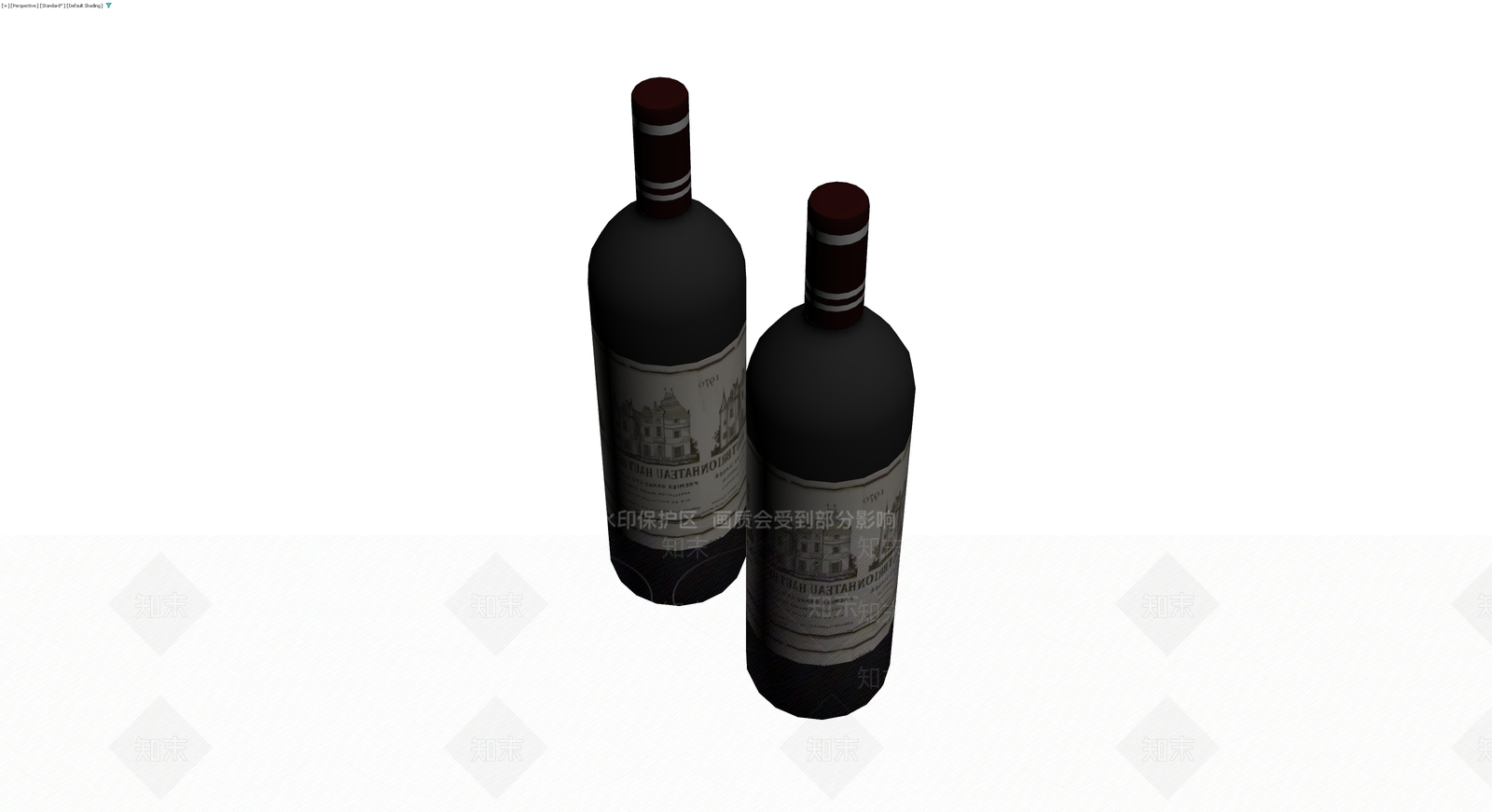 双瓶红酒模型3D模型下载【ID:1230399570】