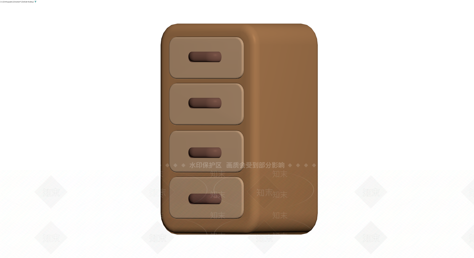 四斗柜木质家具3D模型下载【ID:1230754135】