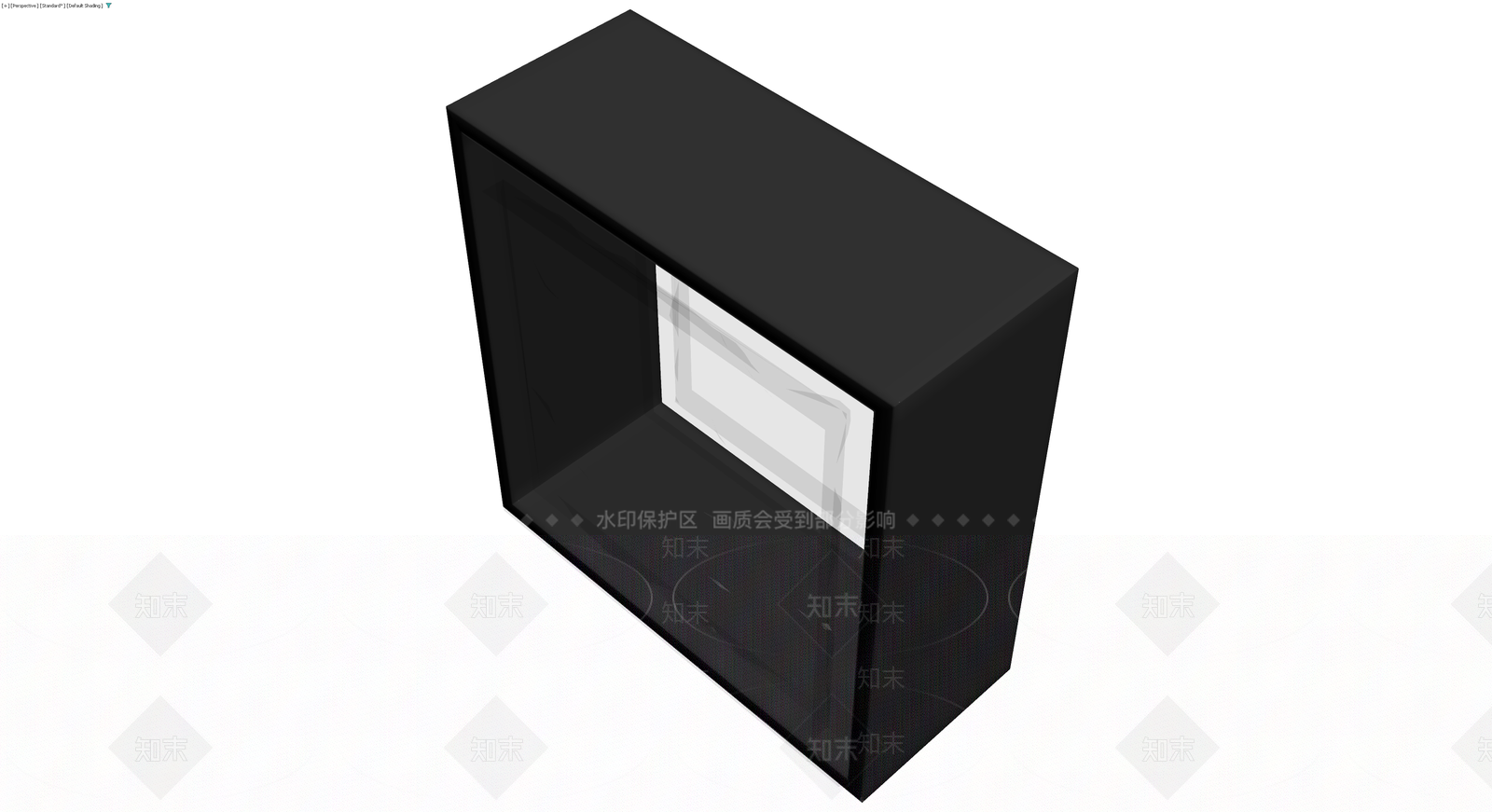 黑框玻璃展示柜3D模型下载【ID:1230776547】