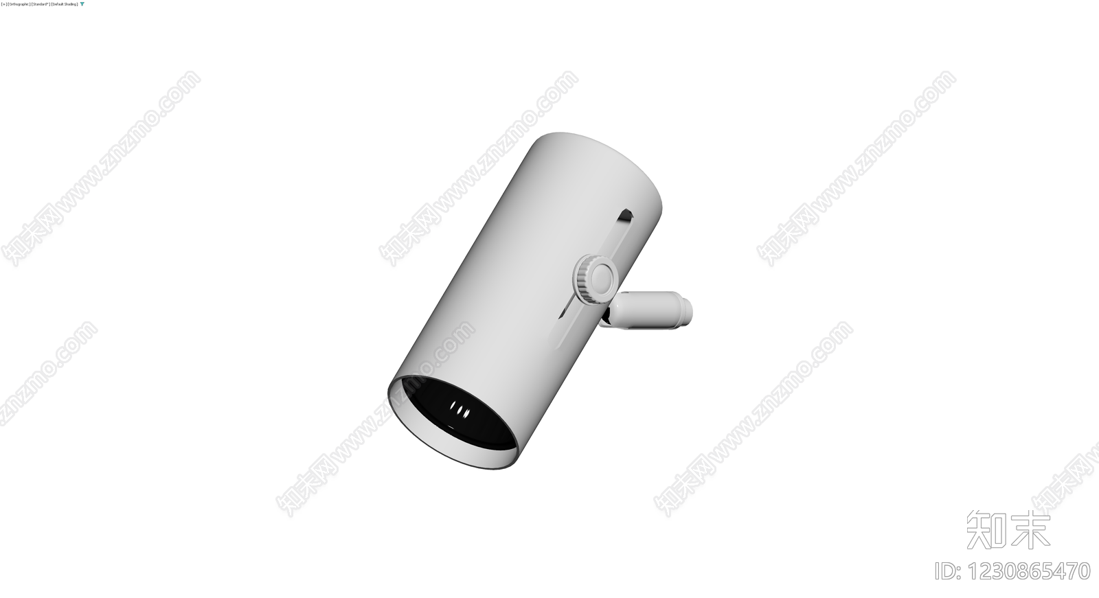 白色轨道射灯组件3D模型下载【ID:1230865470】