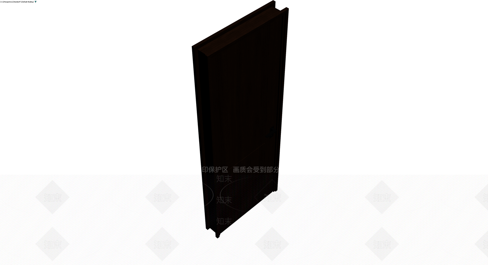 深色木纹成品门3D模型下载【ID:1229939373】