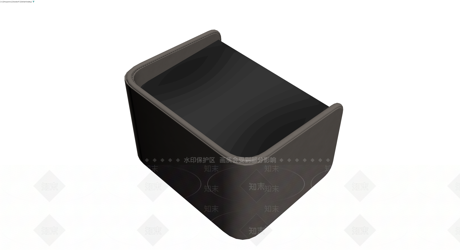 深灰双抽屉收纳盒3D模型下载【ID:1229851931】