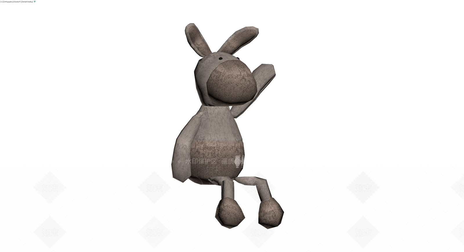 布艺玩具驴模型3D模型下载【ID:1230579086】