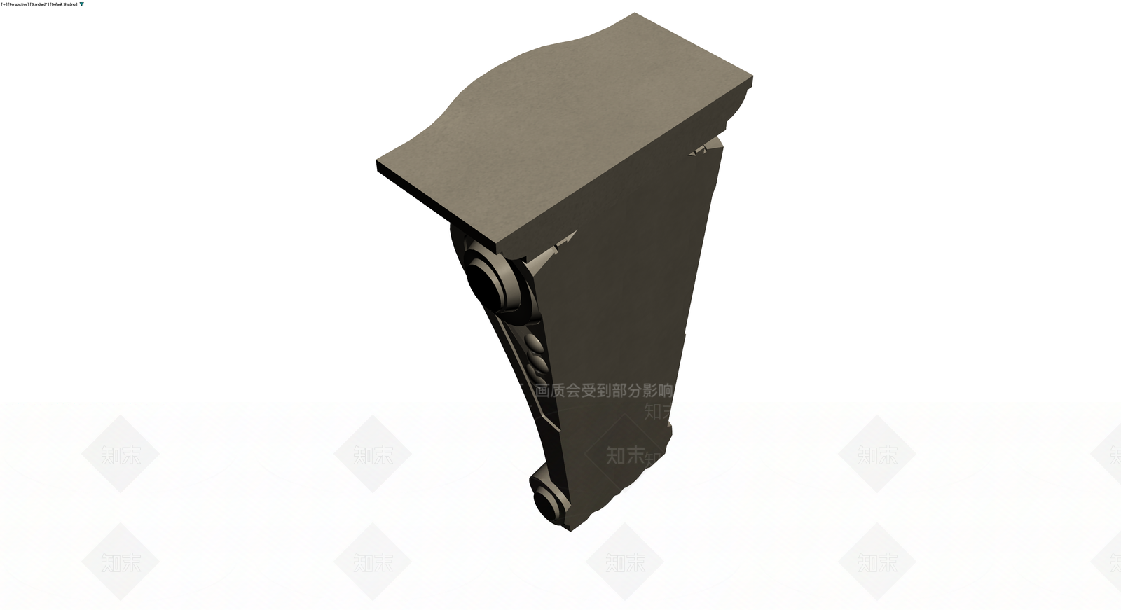欧式雕花石膏托架3D模型下载【ID:1230600151】