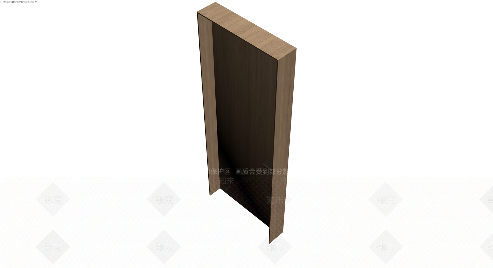 现代风格木纹门体3D模型下载【ID:1230581478】