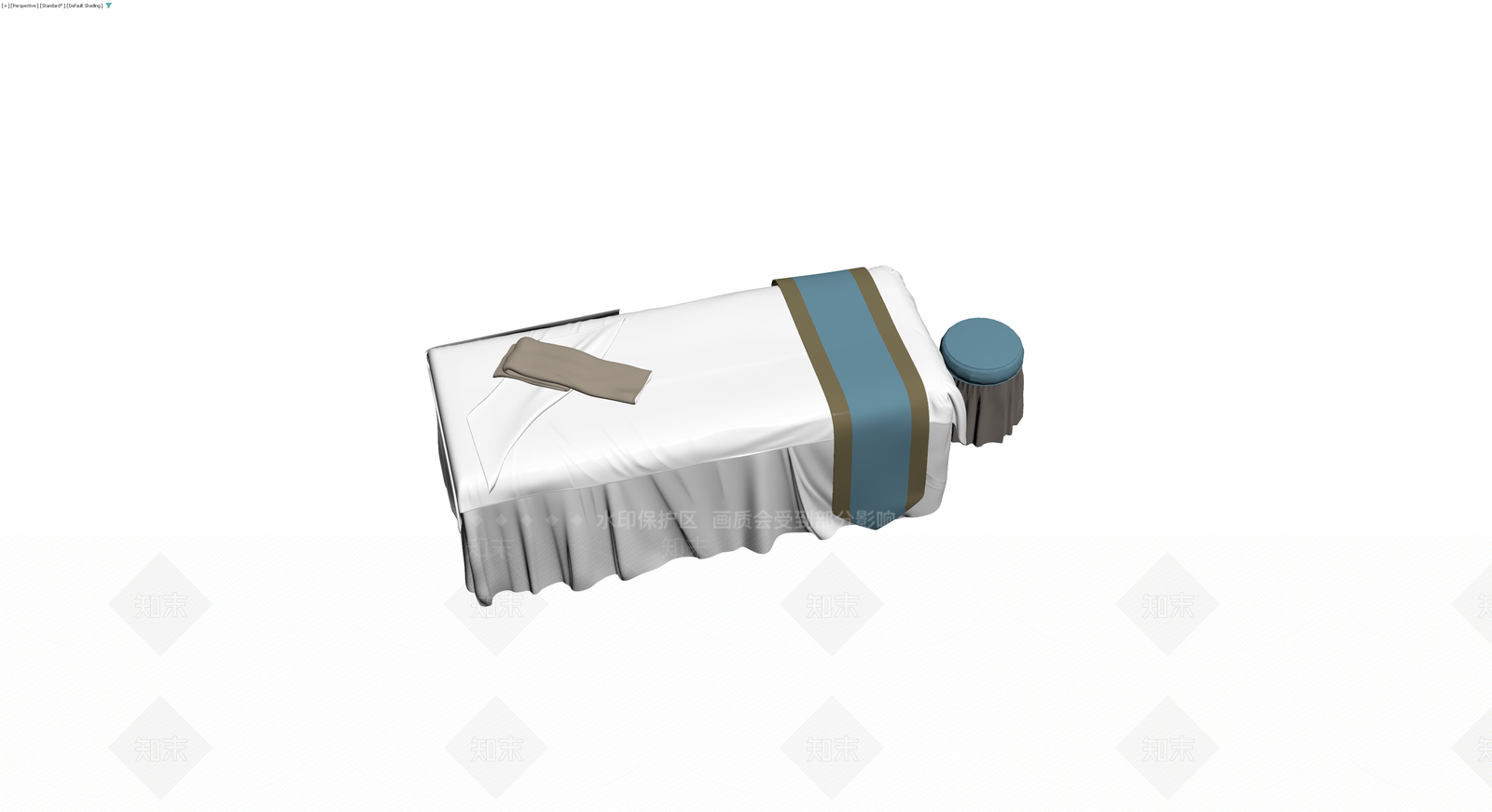 按摩床配凳组合3D模型下载【ID:1230730864】