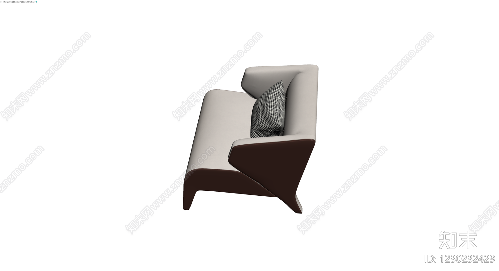 现代风格单人沙发3D模型下载【ID:1230232429】
