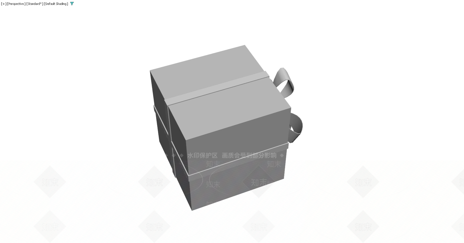 带蝴蝶结礼品盒3D模型下载【ID:1229592030】