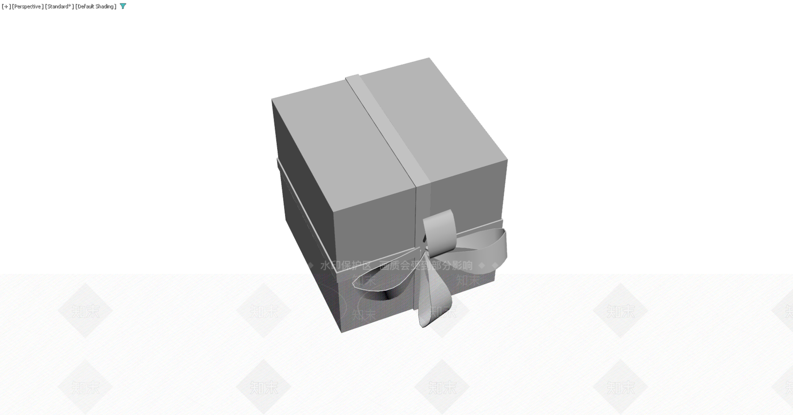 带蝴蝶结礼品盒3D模型下载【ID:1229592030】