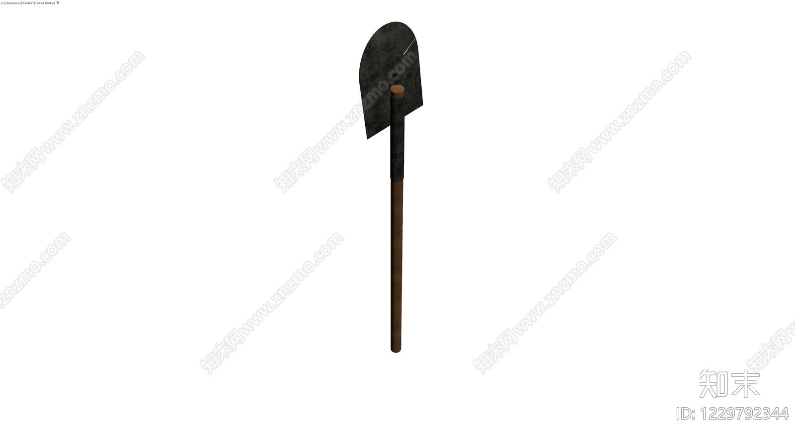 木柄铁锹3D模型下载【ID:1229792344】