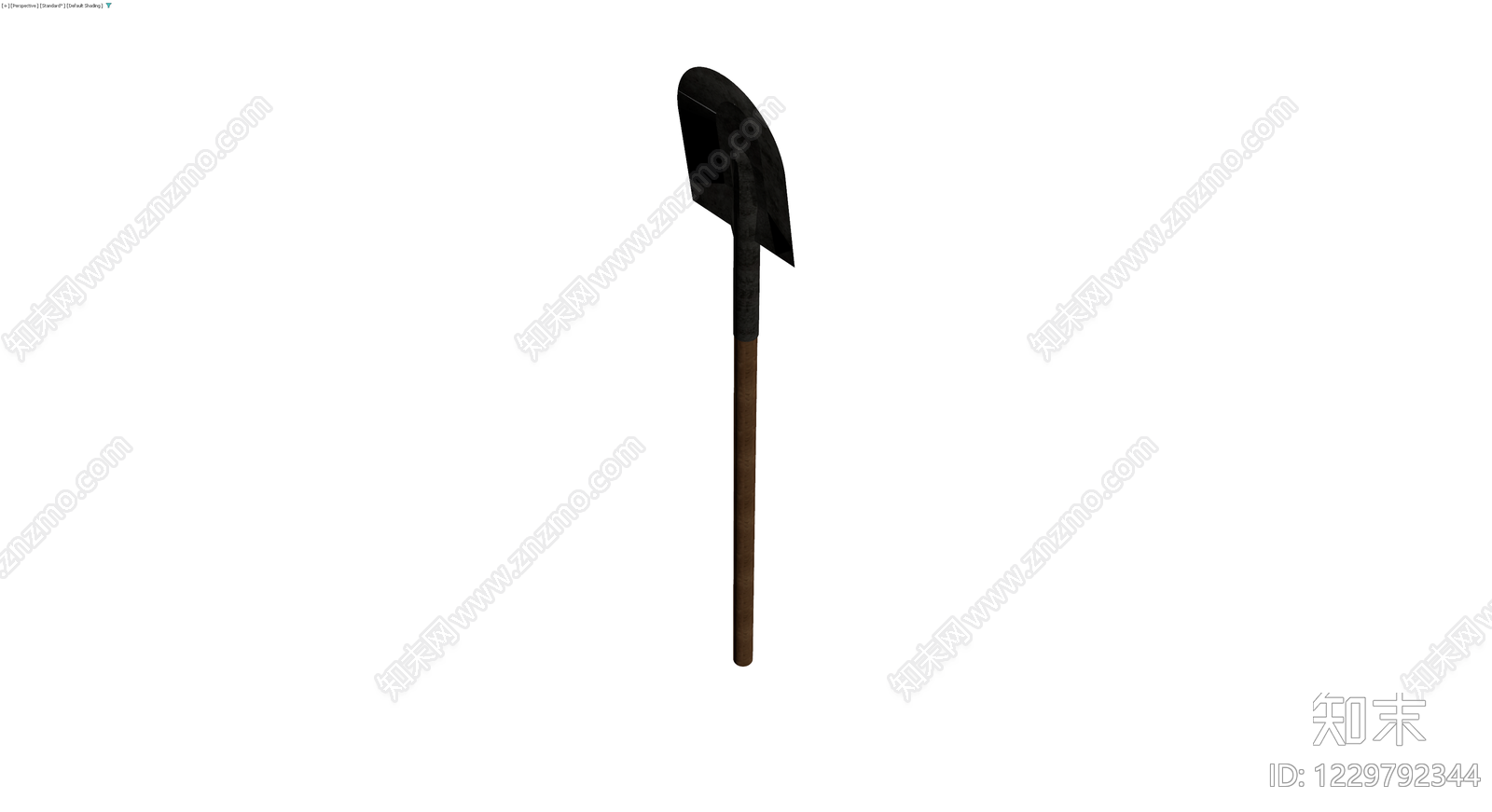 木柄铁锹3D模型下载【ID:1229792344】