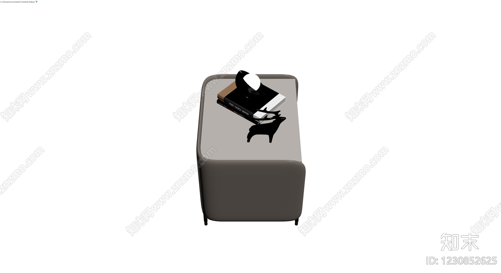 床头柜与摆件组合3D模型下载【ID:1230852625】