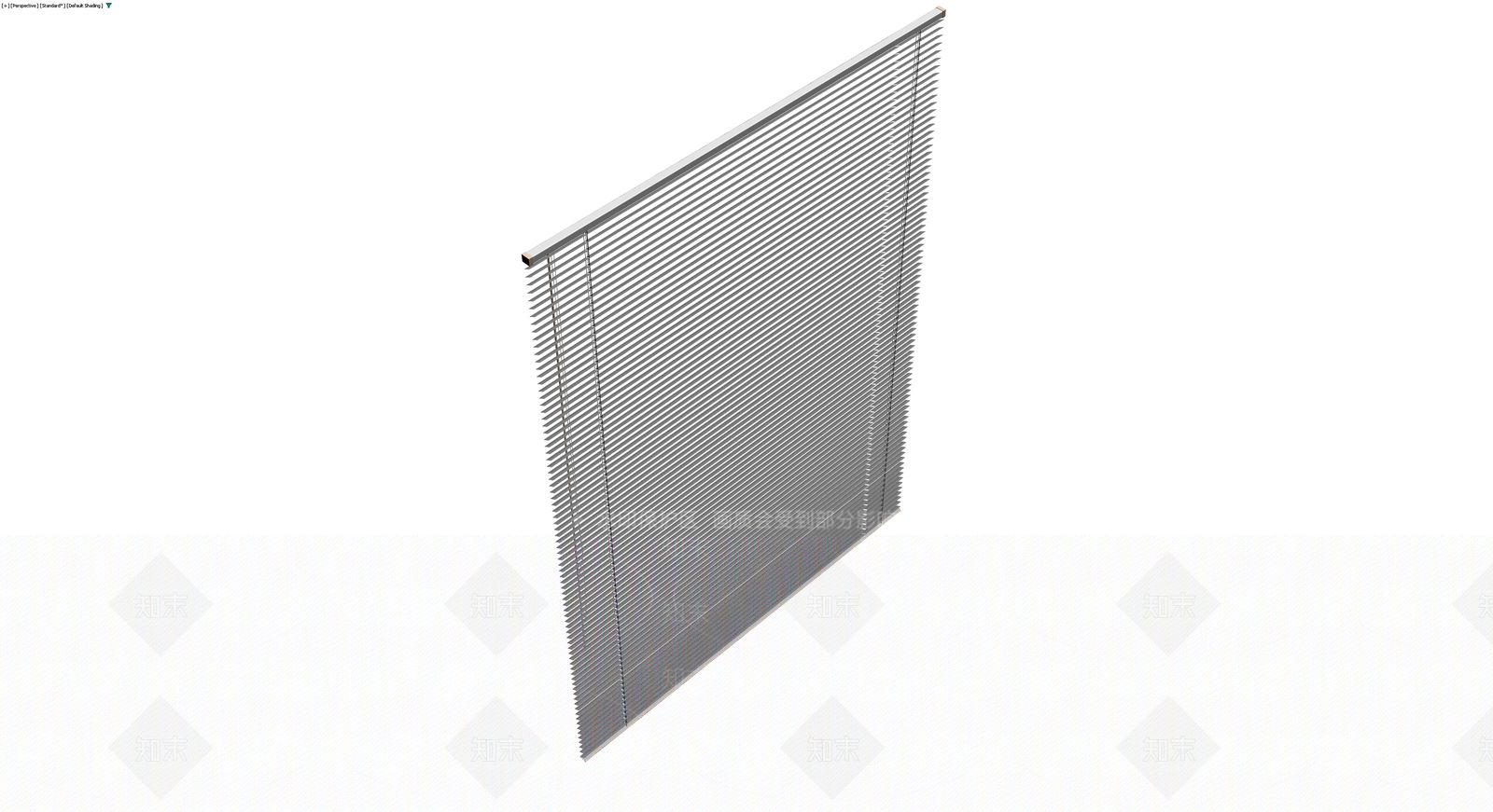灰色百叶窗组件3D模型下载【ID:1230347050】