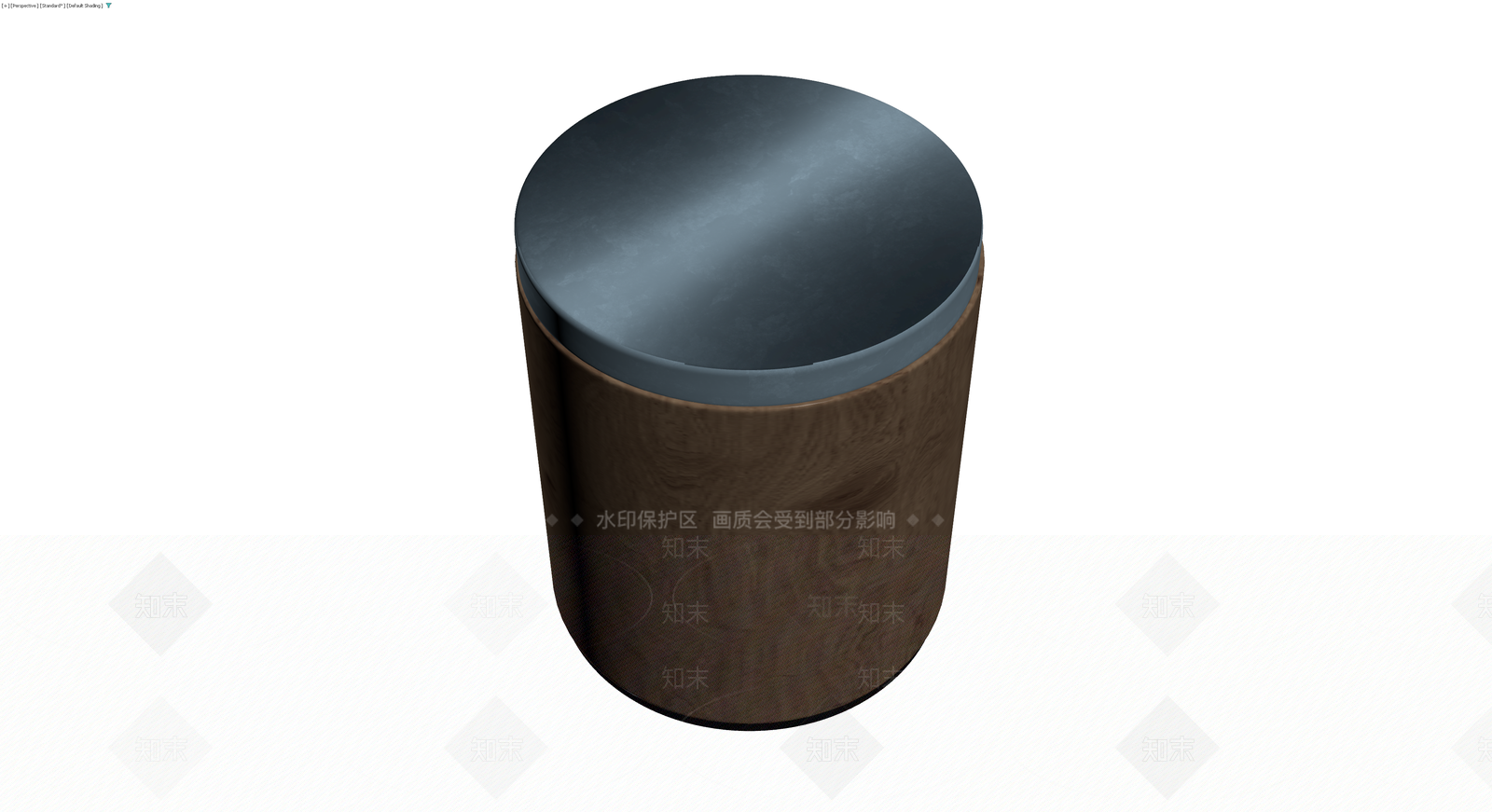 木纹圆柱储物柜3D模型下载【ID:1230554489】