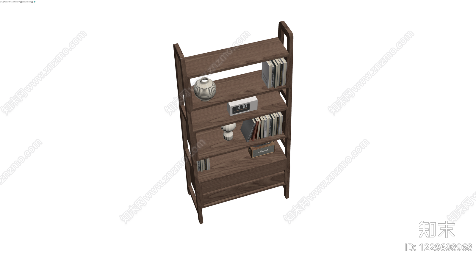 木质梯形置物架组合3D模型下载【ID:1229698968】