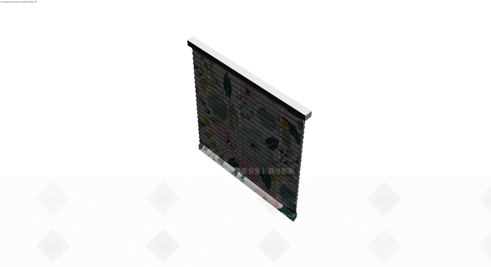 印花卷帘百叶窗3D模型下载【ID:1230704689】