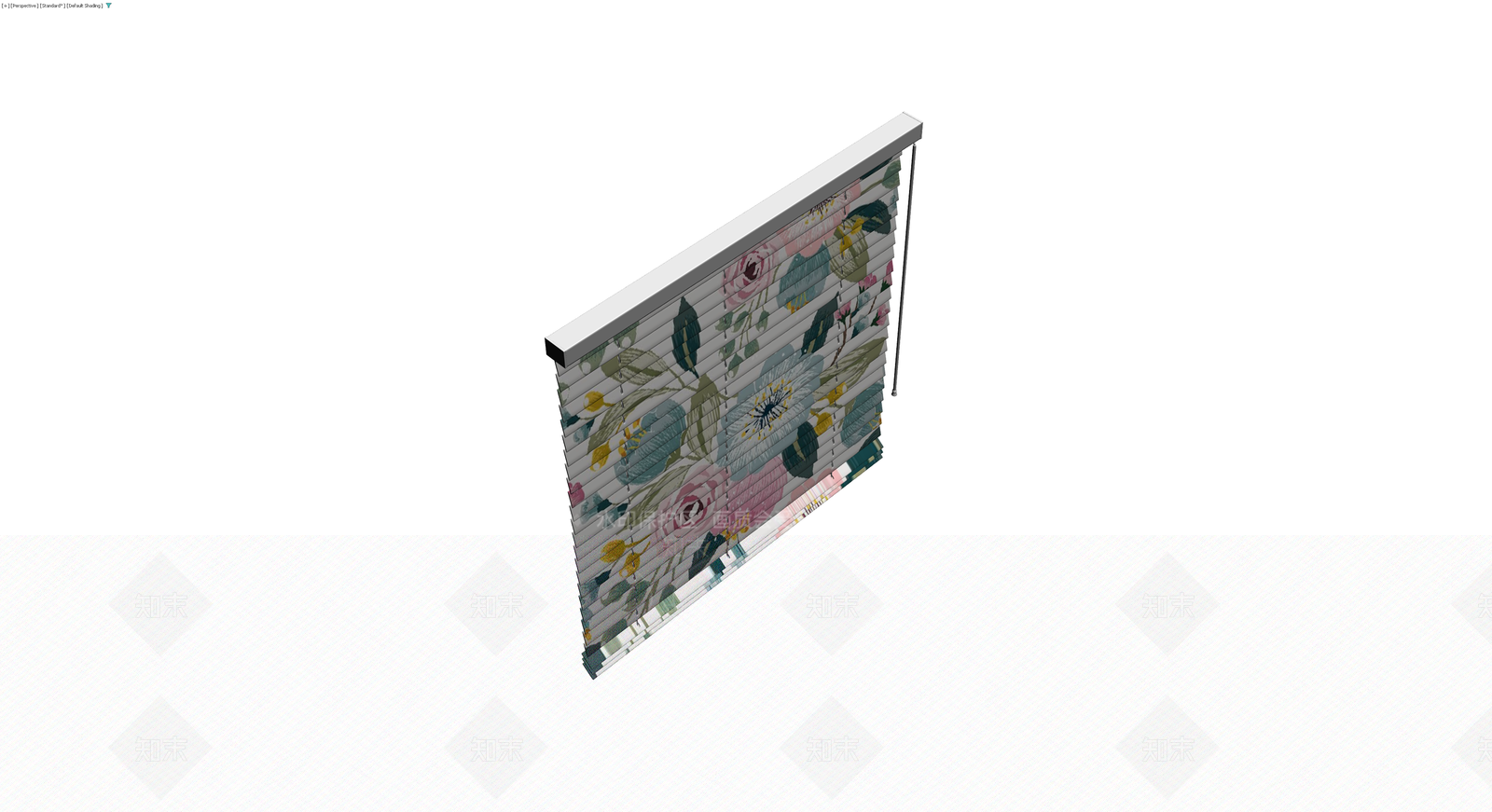 印花卷帘百叶窗3D模型下载【ID:1230704689】