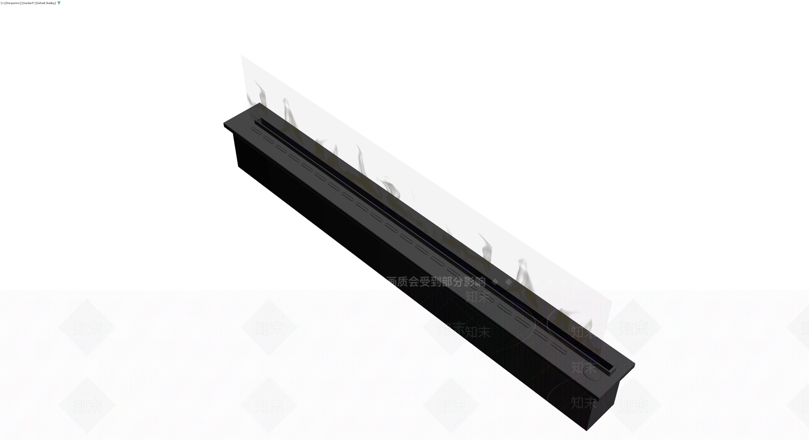 长条形现代壁炉组件3D模型下载【ID:1230790341】