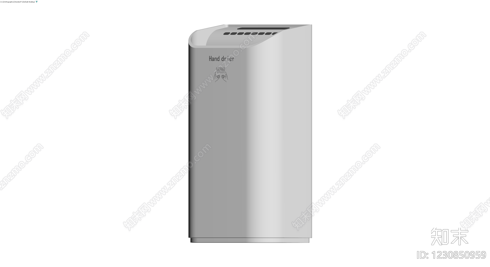 现代立式自动干手器3D模型下载【ID:1230850959】