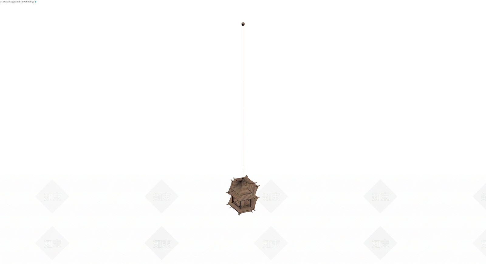 中式多层宝塔吊灯3D模型下载【ID:1230645355】
