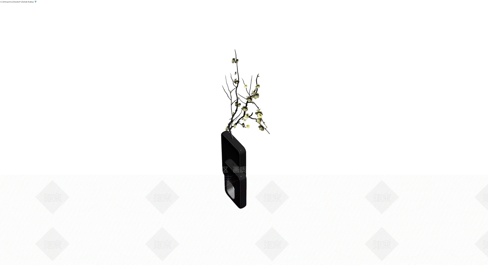 现代方形花瓶插花组合3D模型下载【ID:1230779877】