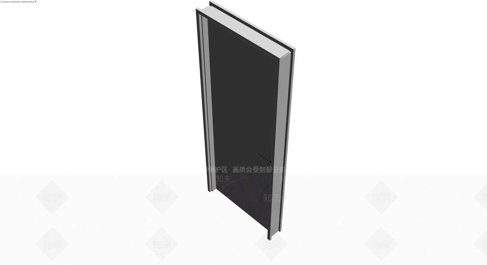 灰色现代平开门模型3D模型下载【ID:1230571319】